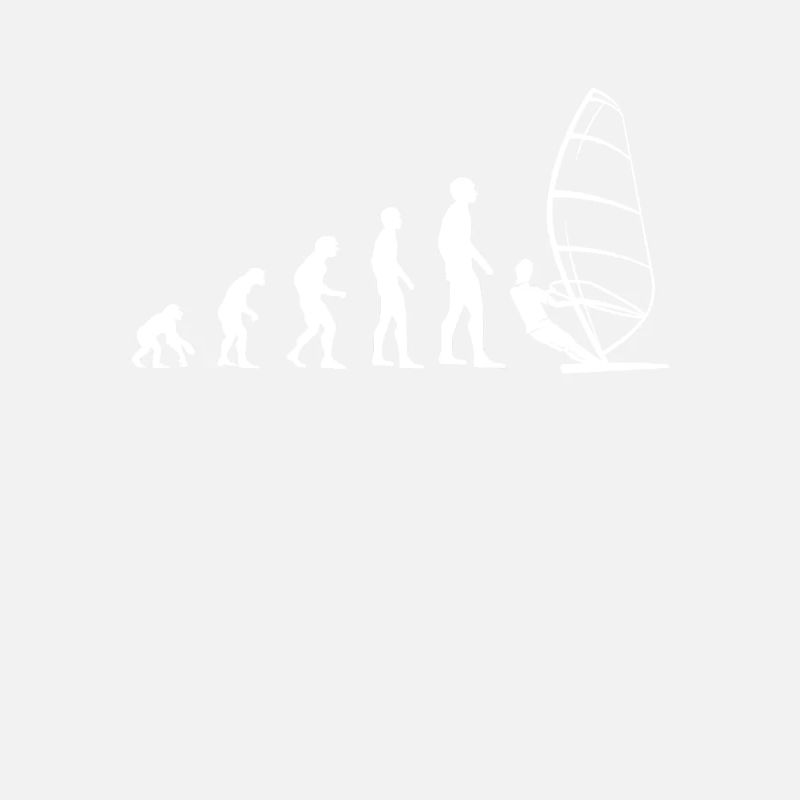 evolution windsurfing humor snowboarder man