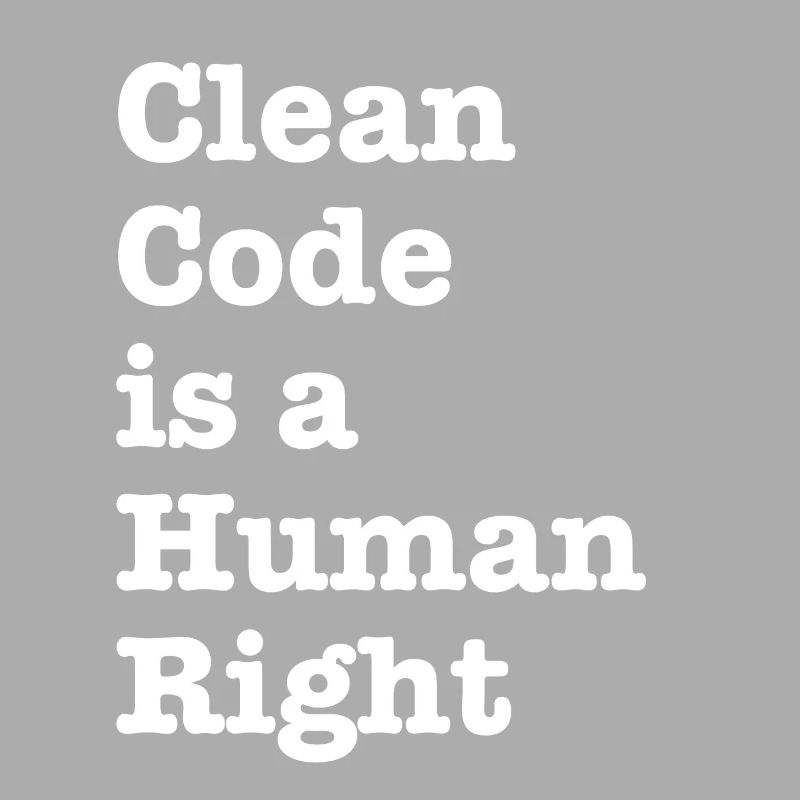 Clean Code is a Human Right - Funny Gift Programer