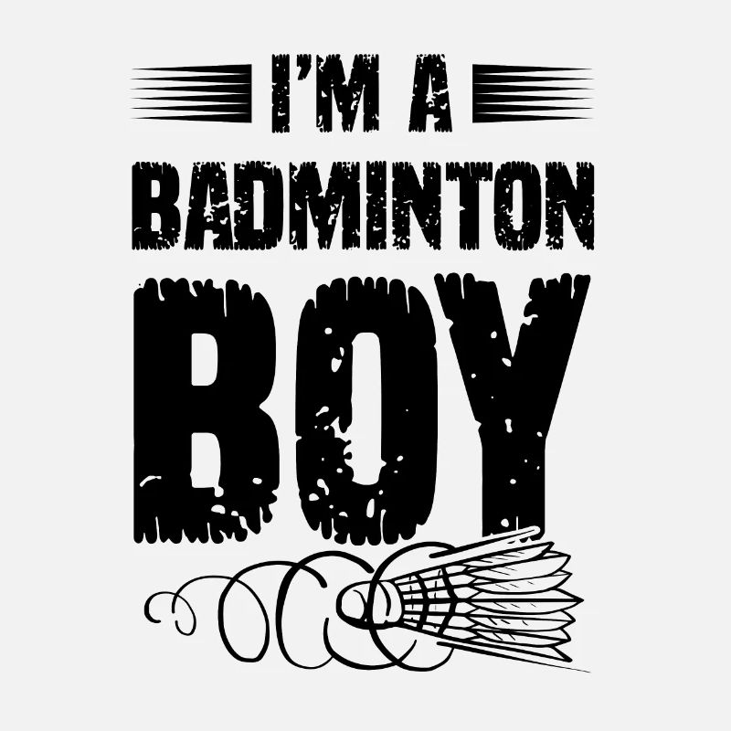 Garçon de badminton