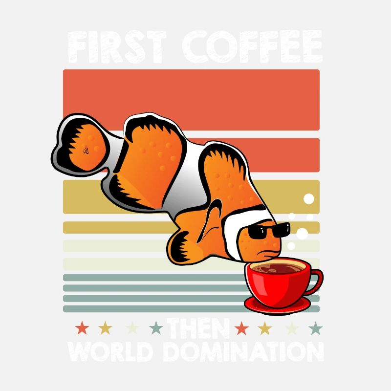 Clownfisch Sonnenbrille Kaffee