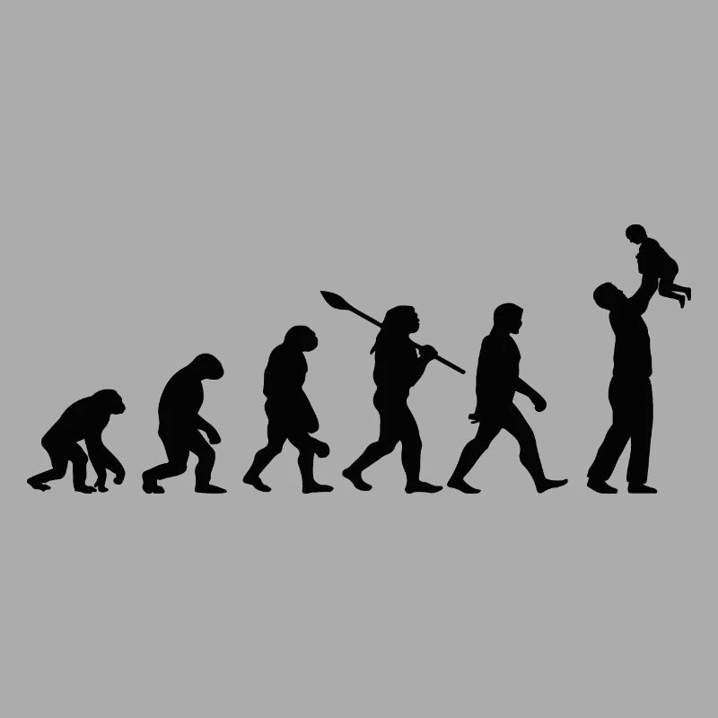 Évolution Du Singe Au Papa Cadeau