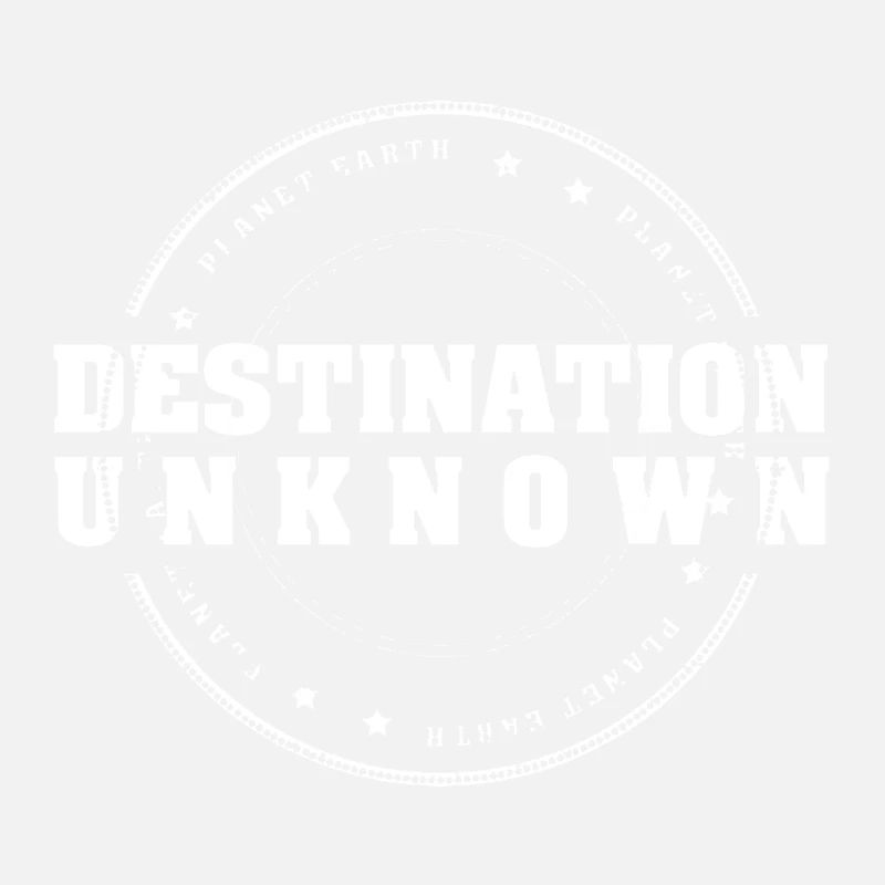 DESTINATION INCONNUE texte blanc