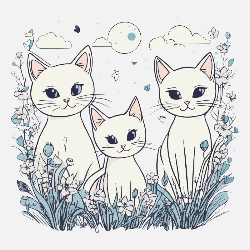 Chats blancs