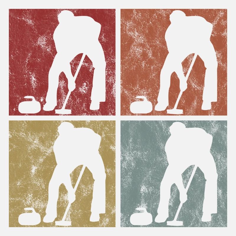 Curling sur glace Curling Retro Cadeau