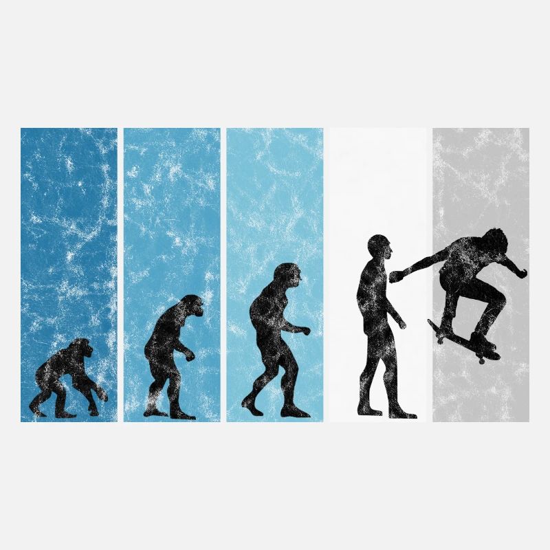Skateboarder Skateboard Skater Evolution Skateing