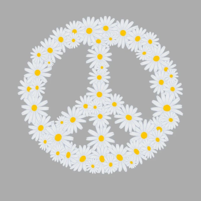 Gänseblümchen-Friedenszeichen