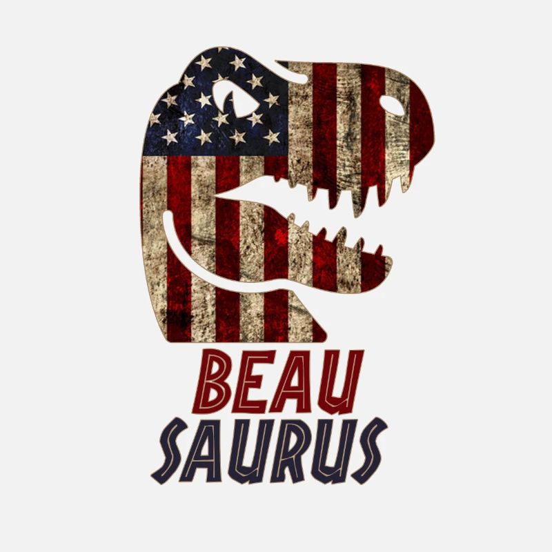 Patriotic Beau Dinosaur Beausaurus