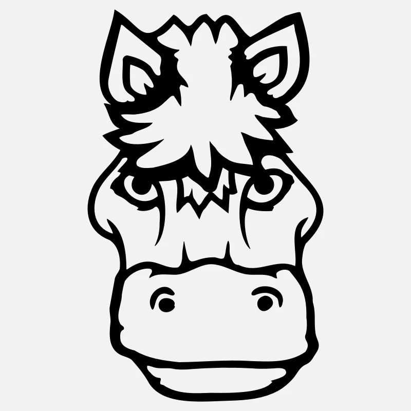 Pferd Süß Pony Fohlen Pferdemädchen Niedlich Comic