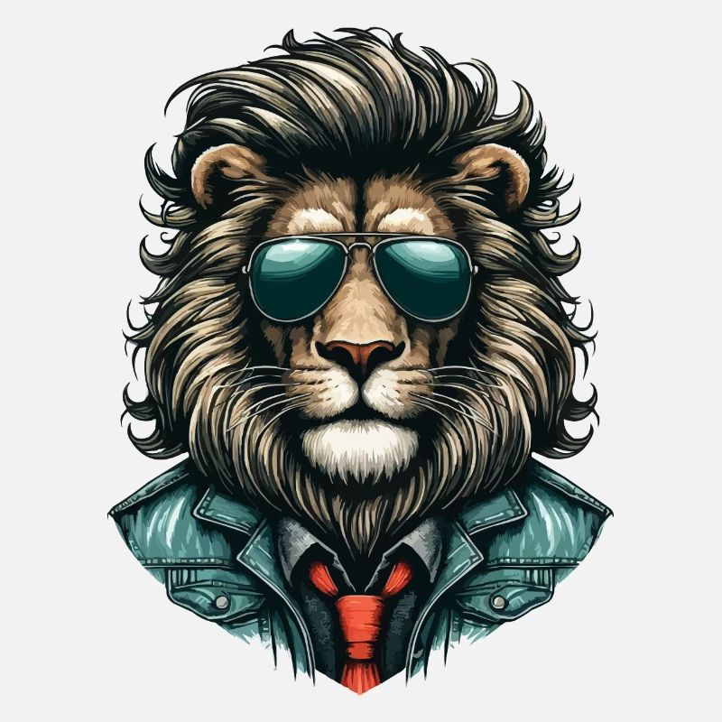 Lion élégant