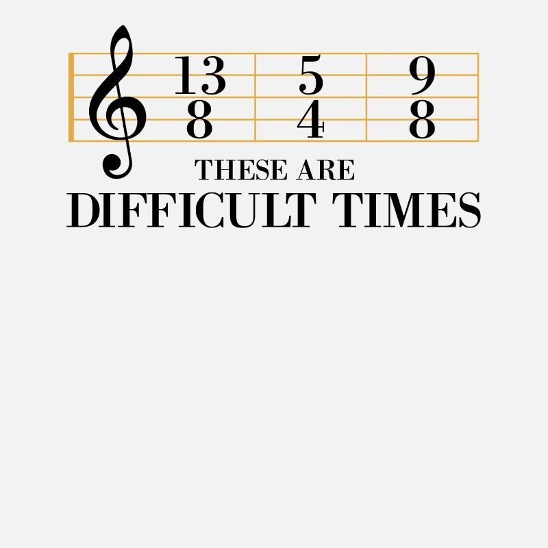 Ce sont des temps difficiles. Texte jaune Musikliebh
