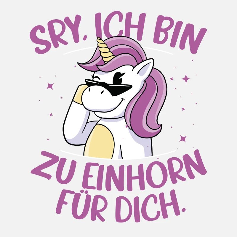 Sorry Ich Bin Zu Einhorn Für Dich Regenbogen Glitz