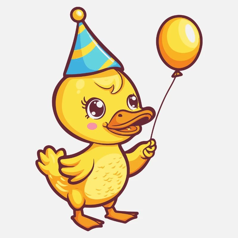 Canard Anniversaire Bande Dessinée Mignon