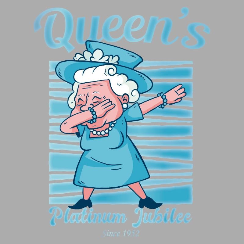 British Queen Dabbing Monarchy Platinum Jubilee