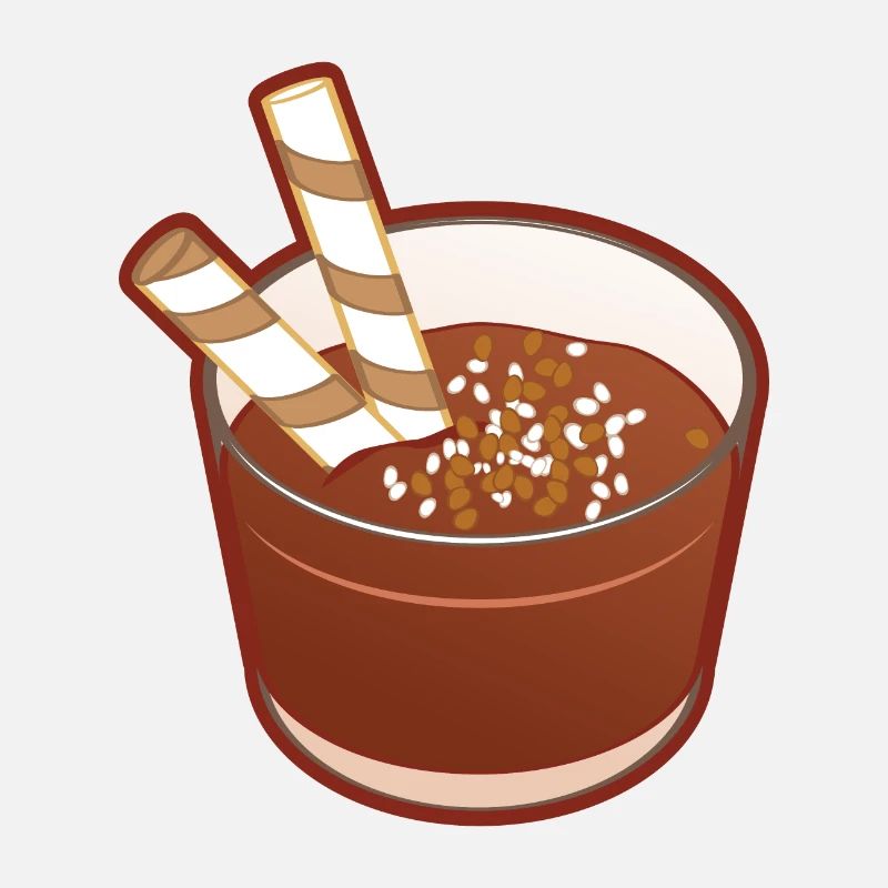 Glasschokolade Mousse schwarz mit Keks