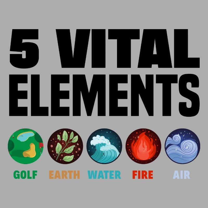 5 Vital Elements Golf Player Golfing Golfer Golf C