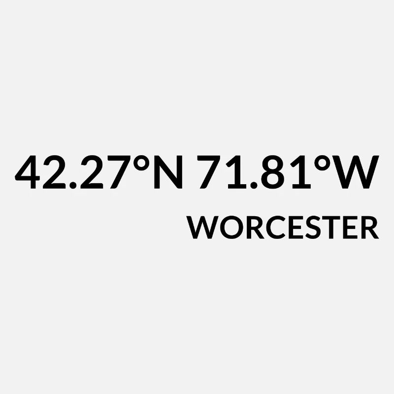 Worcester, Massachusetts, USA Coordinates