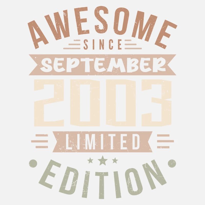 2003 Septembre Anniversaire Né Septembre 2003