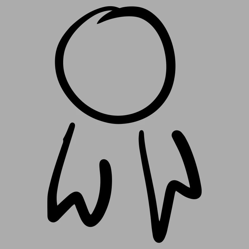 Badge carré / Modèle de commande. Griffonner.