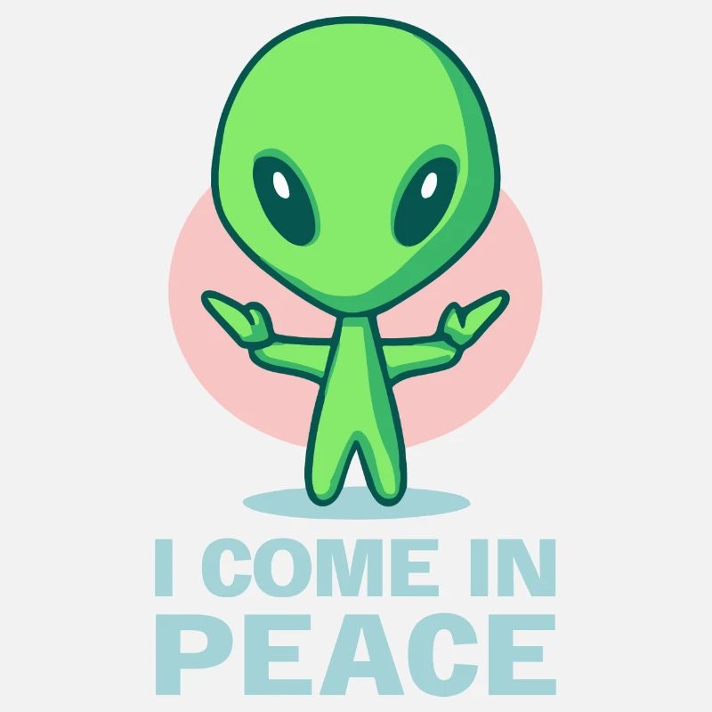Je viens dans le rythme Mignon Bébé Alien OVNI