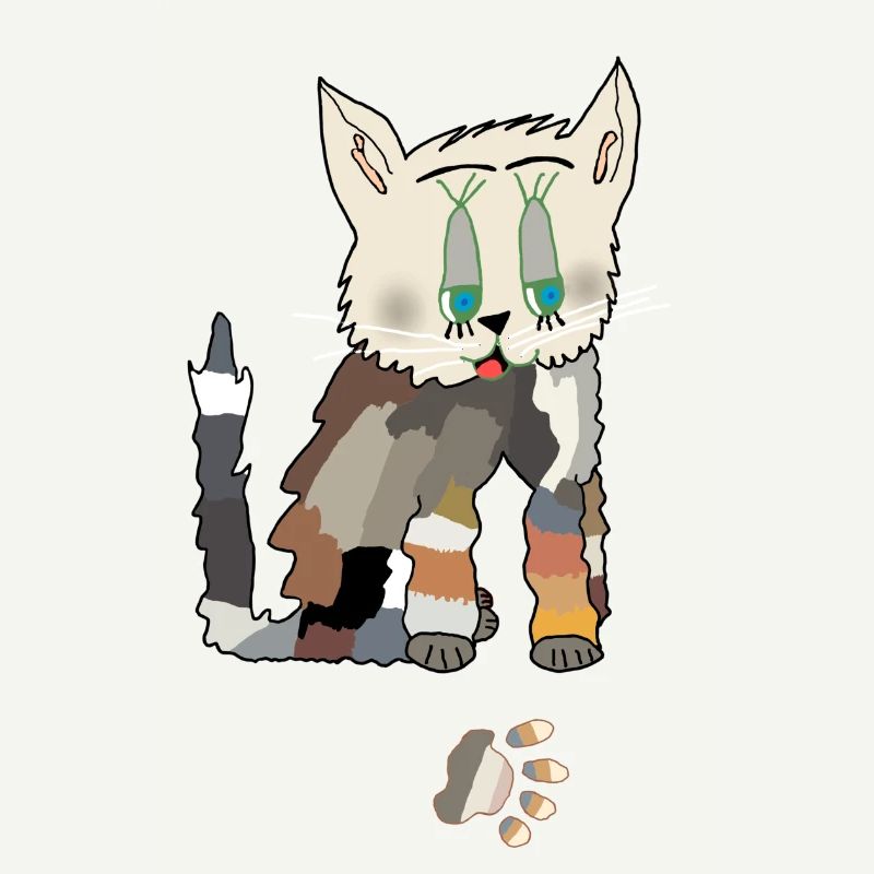 Patchwork Katze Fred Tatze