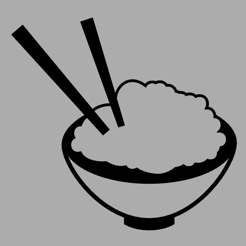 China Rice dish with chopsticks