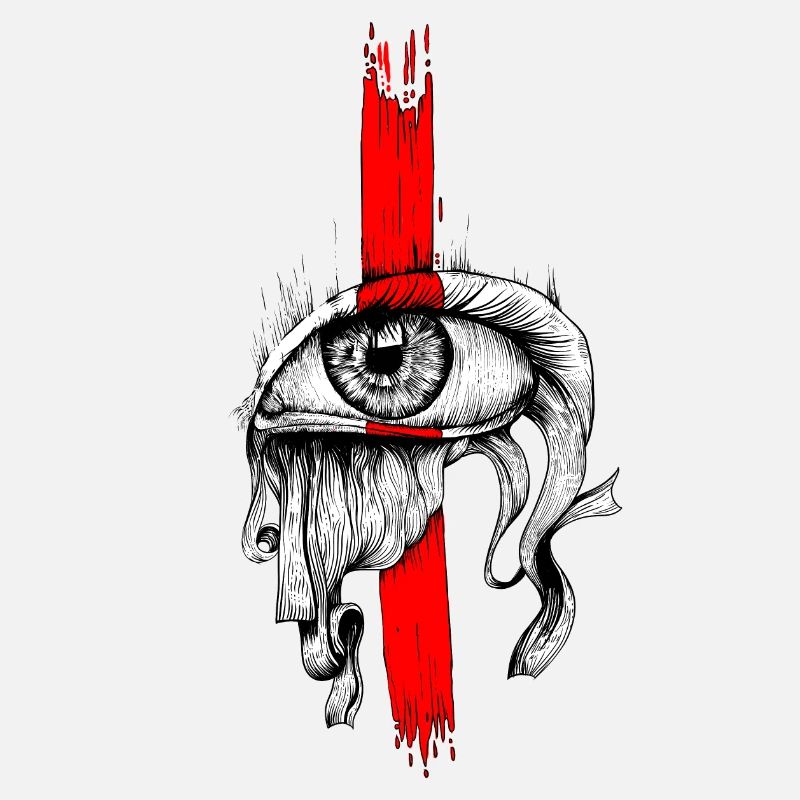 Red inked Eye