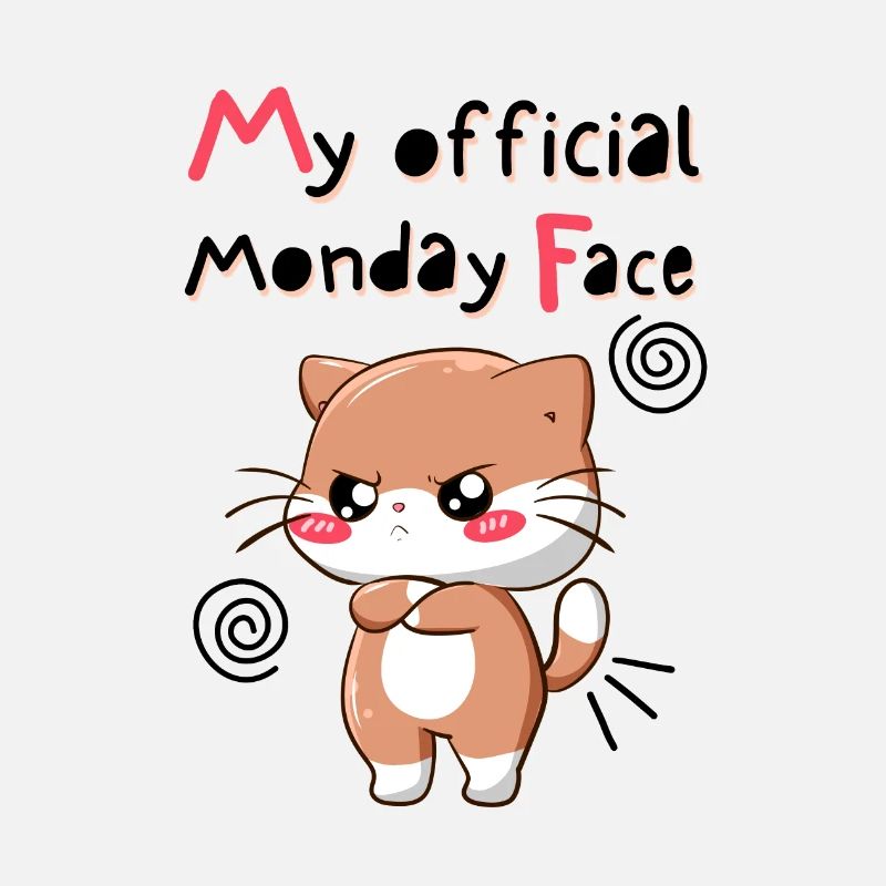 My Official Monday Face. White Version