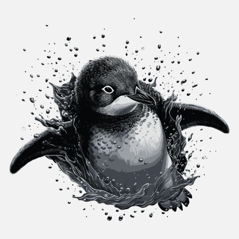 Pingouin Bébé Oiseau Poussin