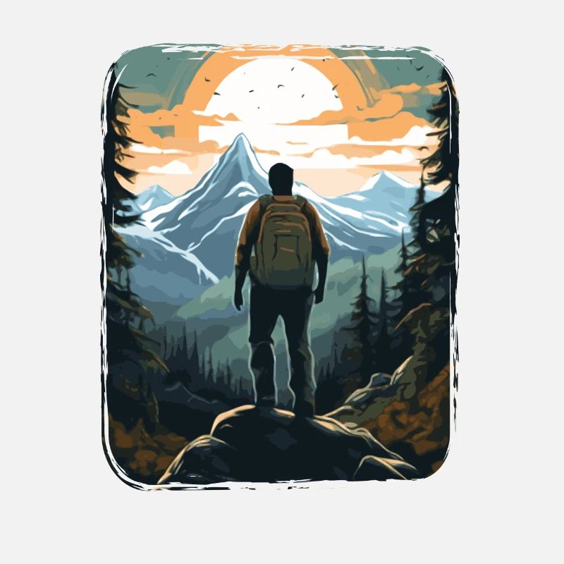 Aventure de trekking dans la nature de la forêt