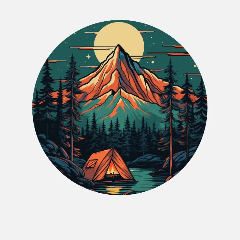 Aventure de trekking dans la nature de la forêt