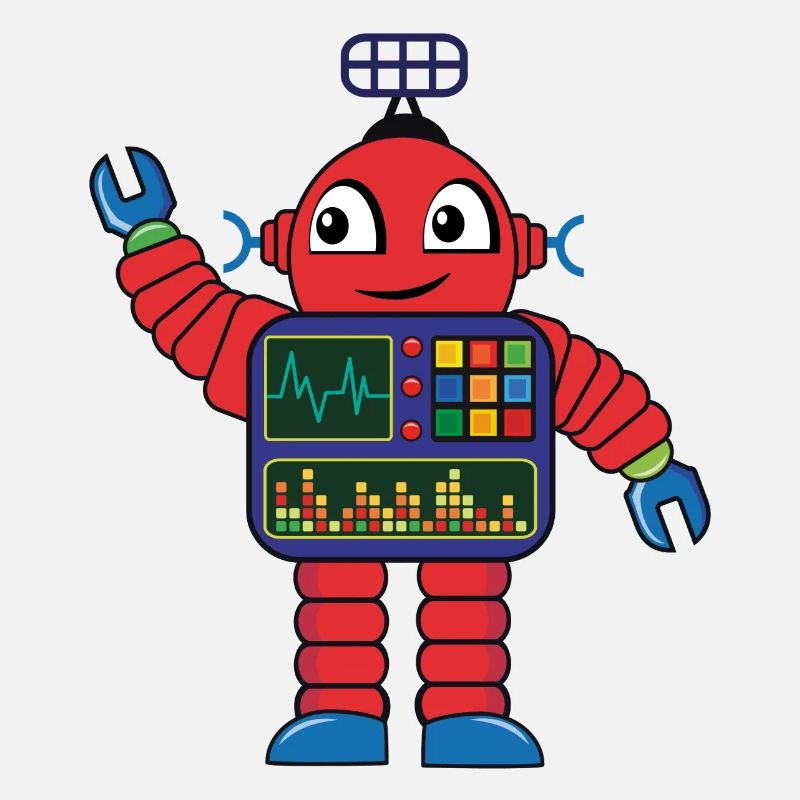 Petit robot rouge