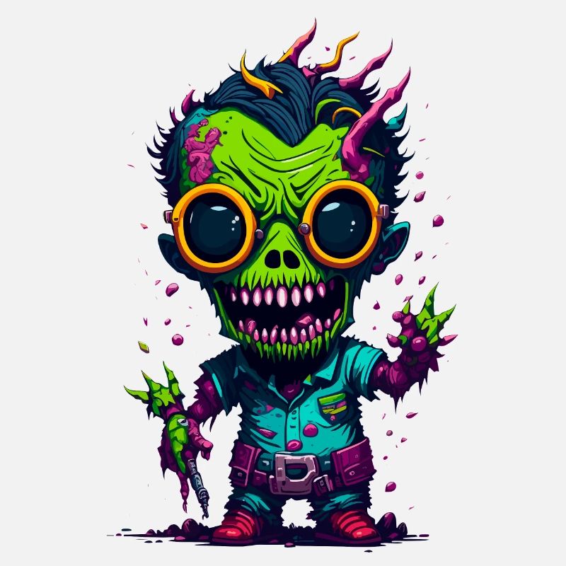 Zombie cool coloré