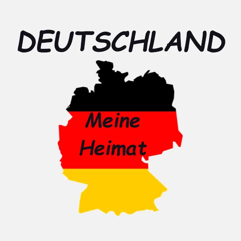 Allemagne ma maison - drapeau / drapeau