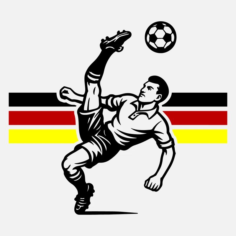 Soccer overhead kick Germany