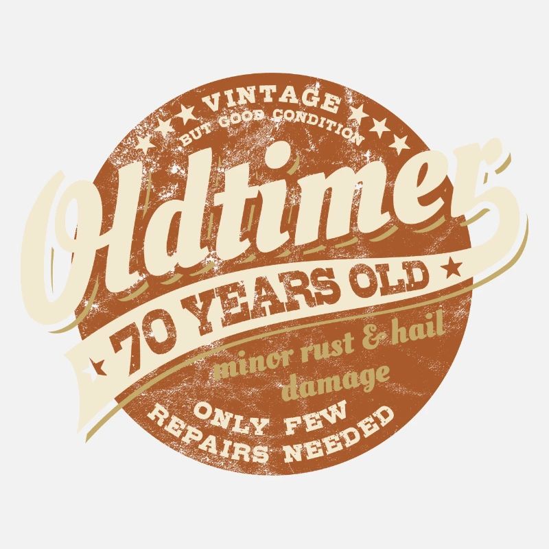 Vintage - Oldtimer - 70 ans - Anniversaire
