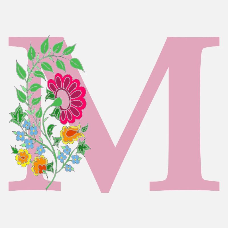 fleur 12 rouge avec m