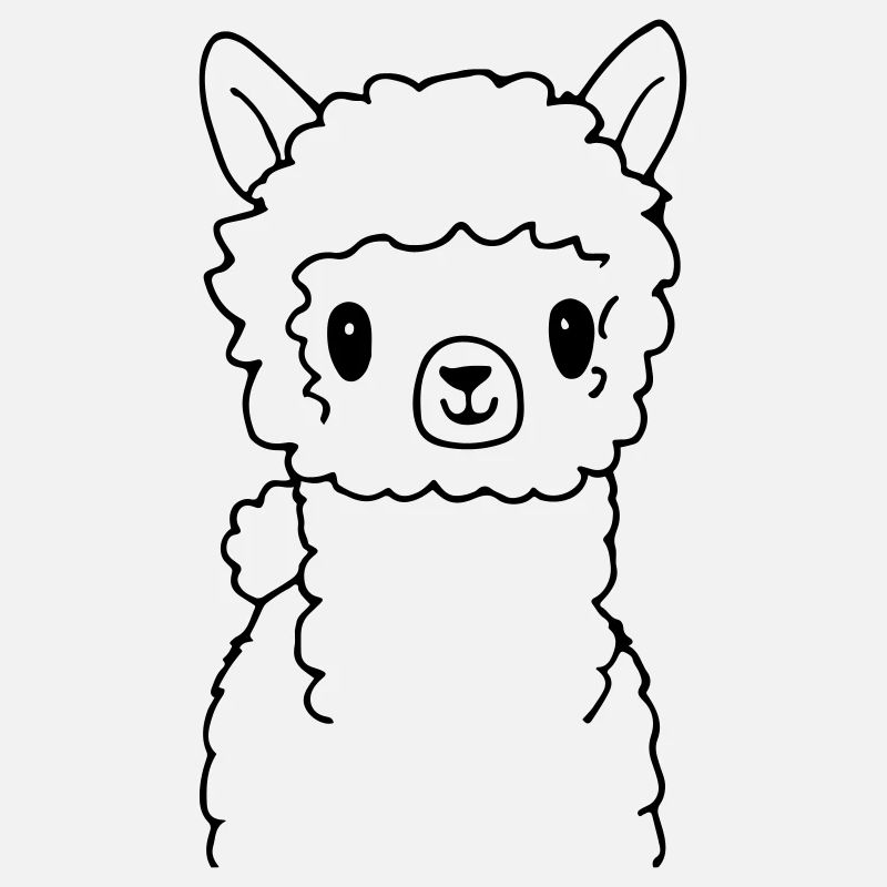 Bébé Lama Bébé Alpaga Drôle