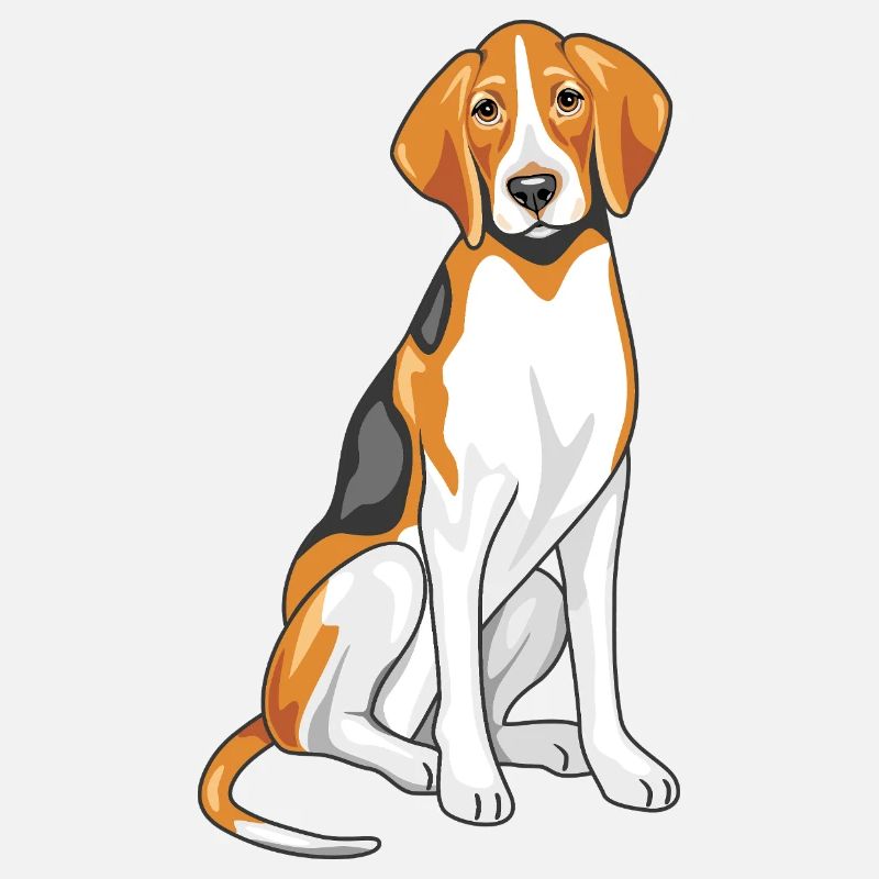 Sitting foxhound