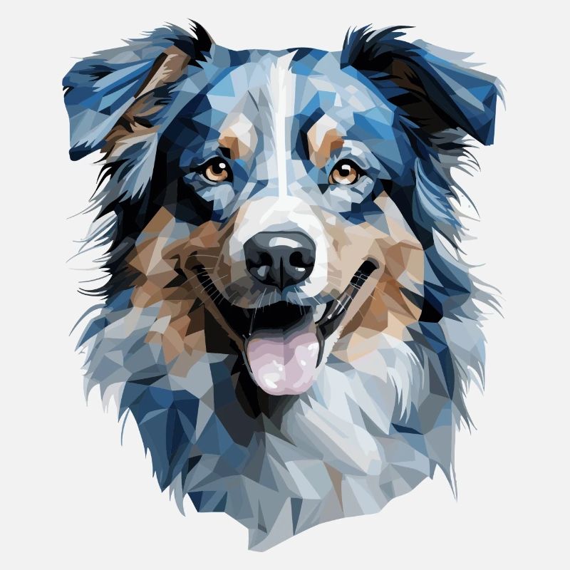 Australian Shepherd Polygon