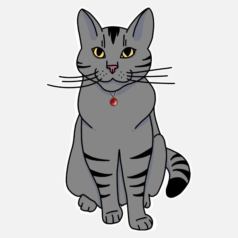 Chat de Noël gris