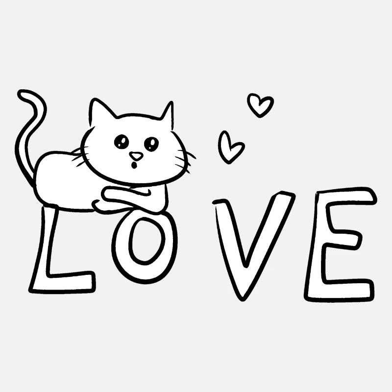 Liebe Katze Tier Symbol