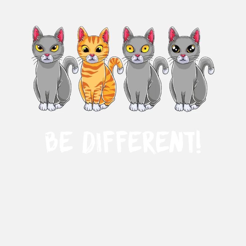 Soyez différent - Chat disant chat - chats mignons