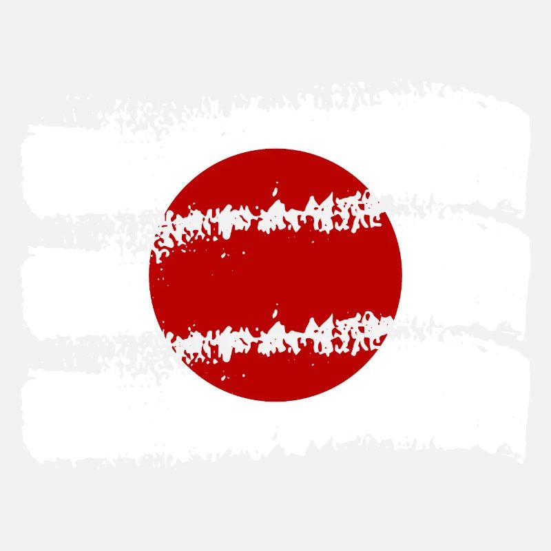 Drapeau du Japon Look Usé Nihon Drapeau Japonais