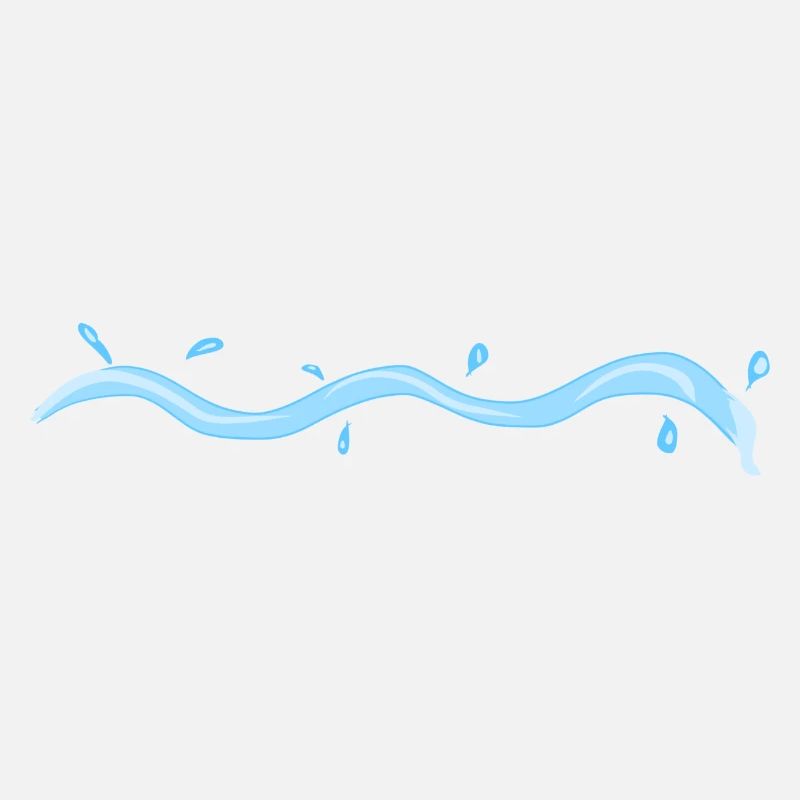 trait bleu de la ligne d’eau