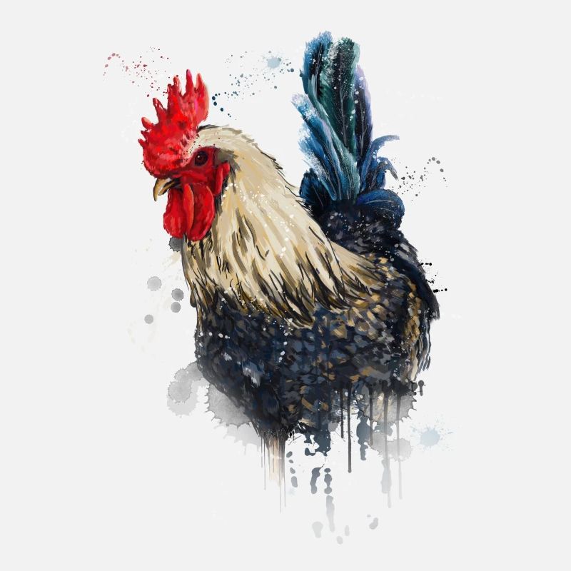 Poulet dessiné à la main