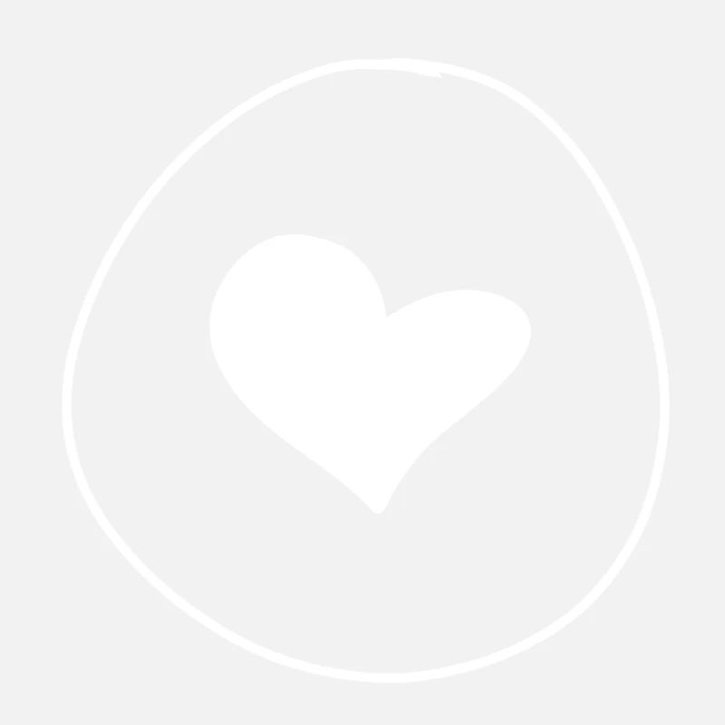Heart Shape Circle Symbol