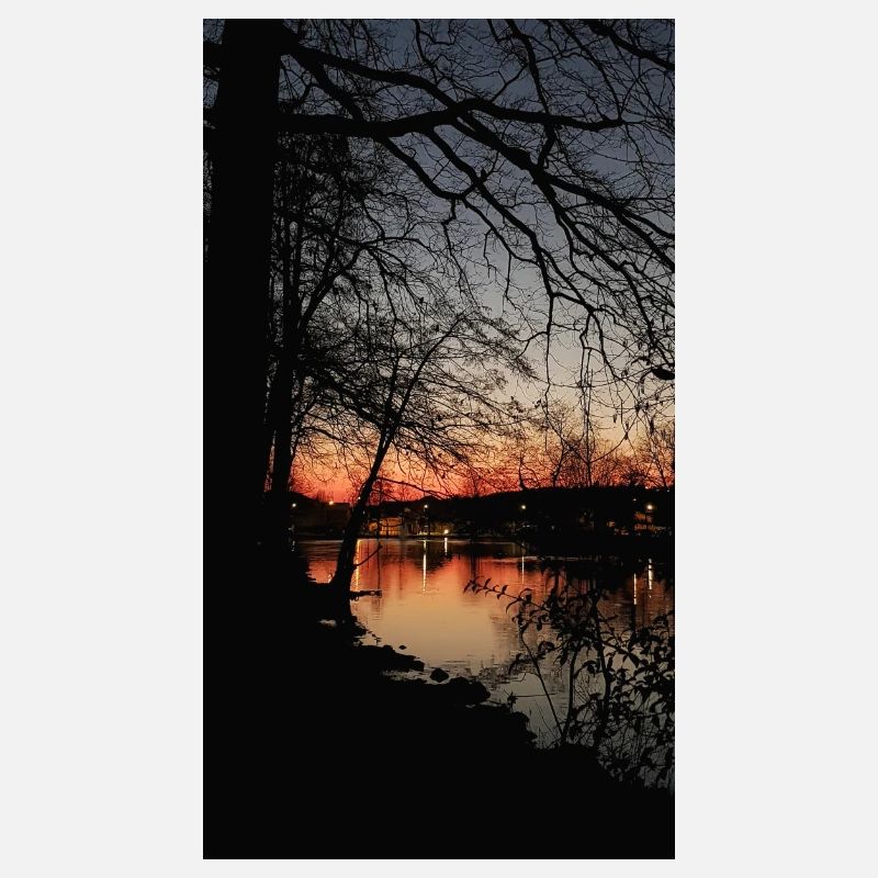 Coucher de soleil sur le lac