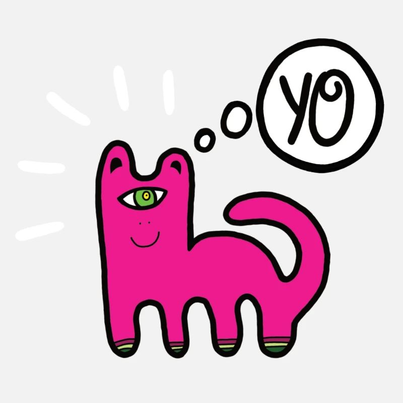 Bulle de dialogue drôle de chat