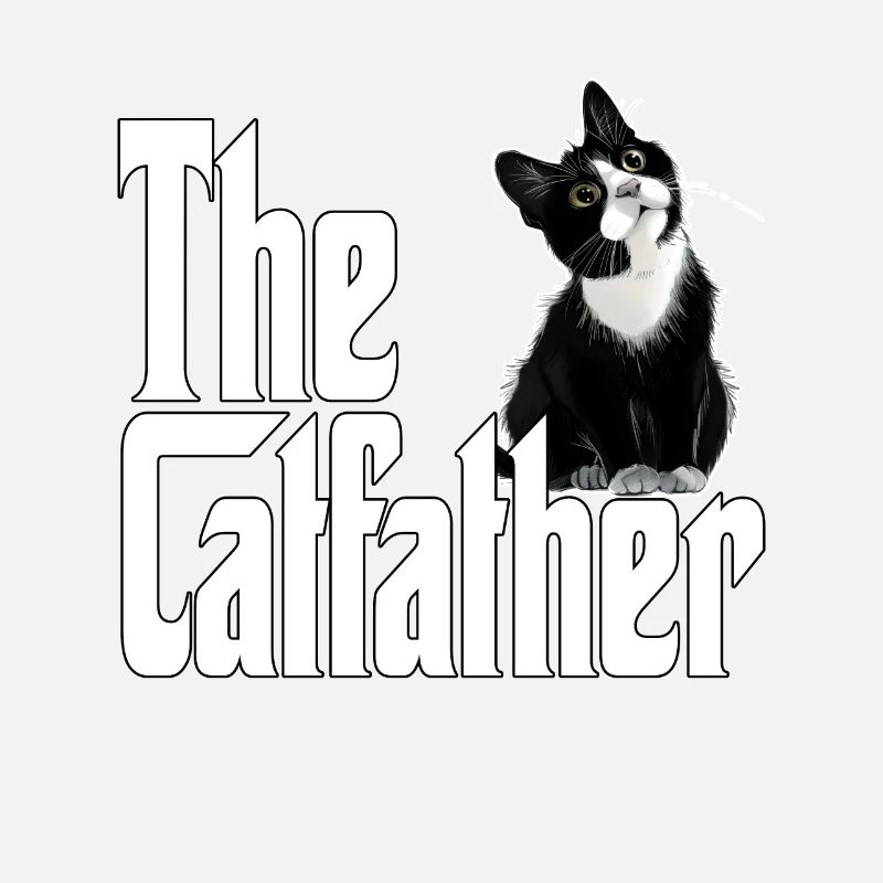 Chat Papa Le Catfather Crazy Cat Père Kitty Daddy