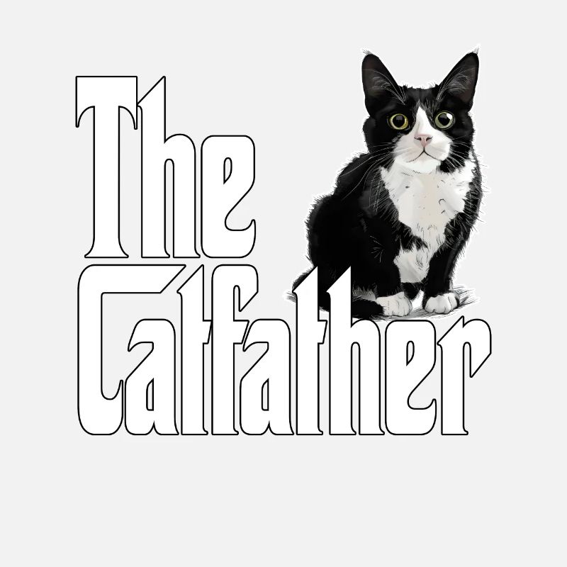 Chat Papa Le Catfather Crazy Cat Père Kitty Daddy